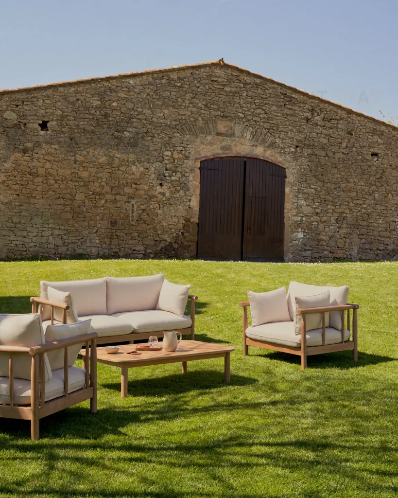 Sacova 2-местный диван из массива эвкалипта 195 см 158162