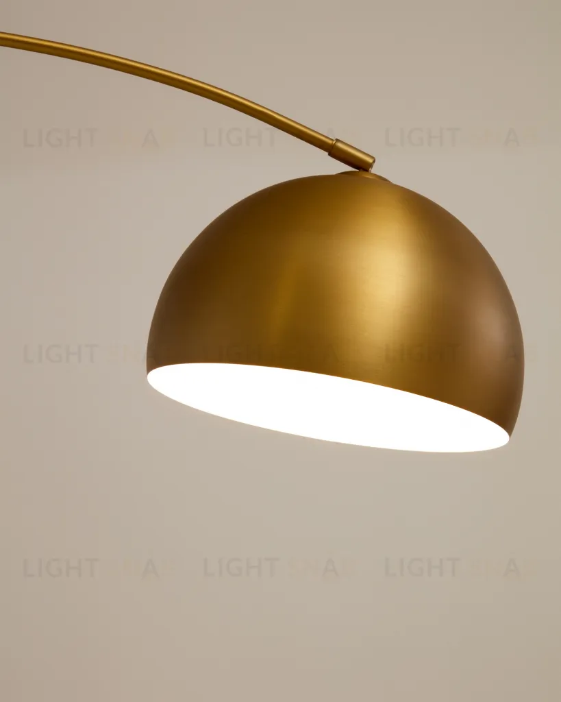 Madali Металлический торшер с латунной отделкой и основой из белого мрамора 178152