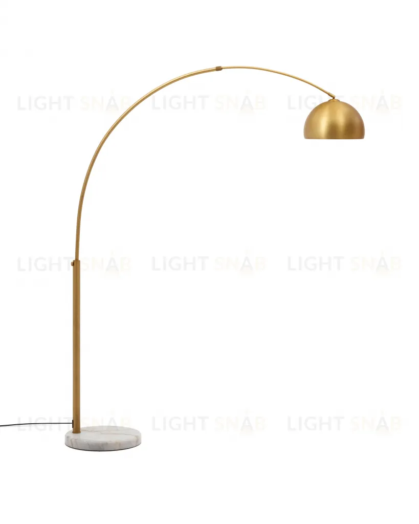 Madali Металлический торшер с латунной отделкой и основой из белого мрамора 178152