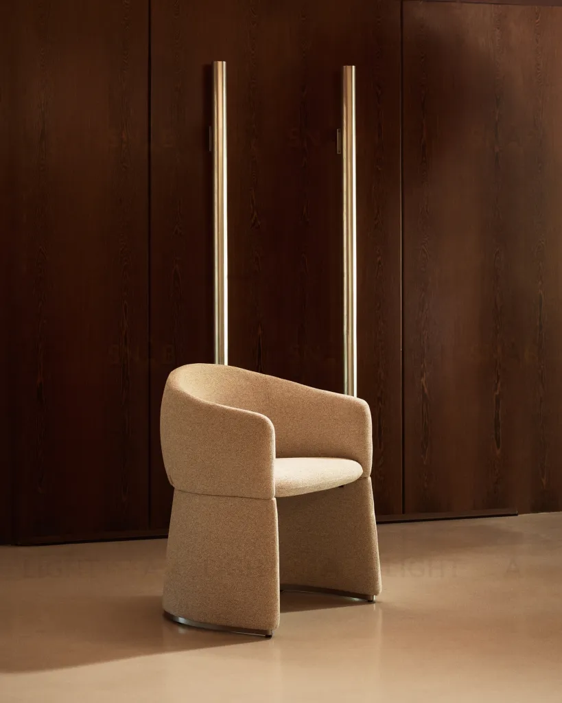 Стул Bosca из бежевой синели 425469