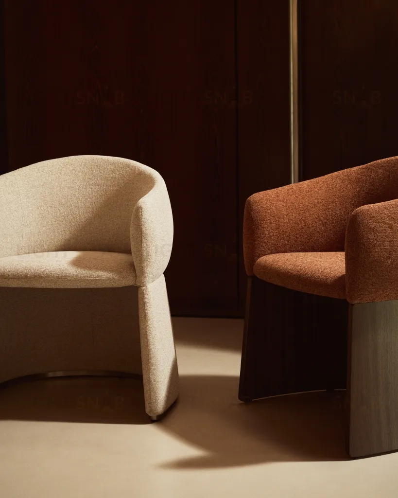 Стул Bosca из бежевой синели 425469