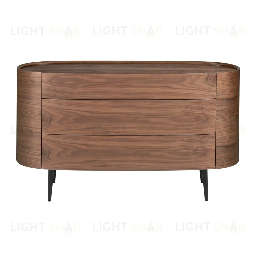 Комод AC2001DR /7075 овальный ореховый 096385