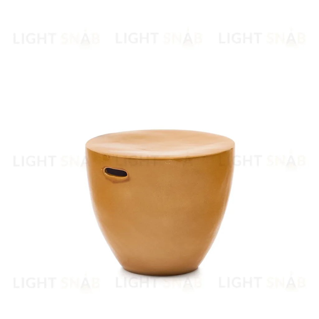 Mesquida Приставной столик из керамики горчичный 193432