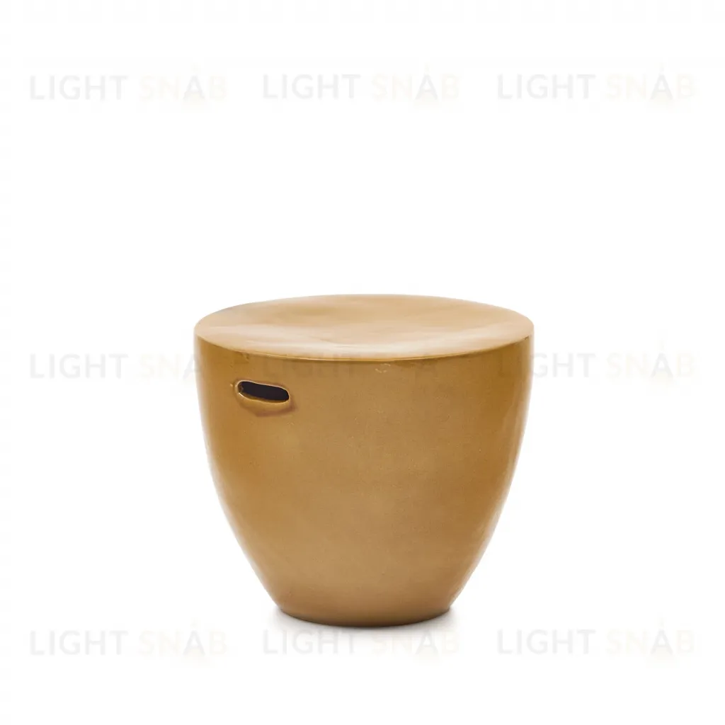 Mesquida Приставной столик из керамики горчичный 193432