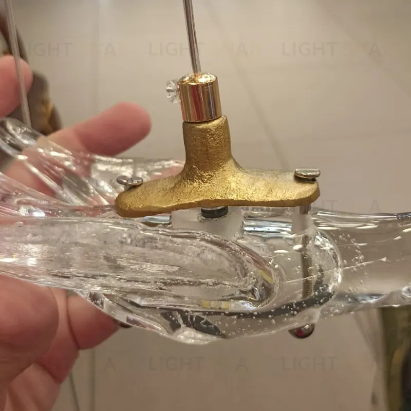 Подвесной светильник 12966-1P clear/gold 12966-1P