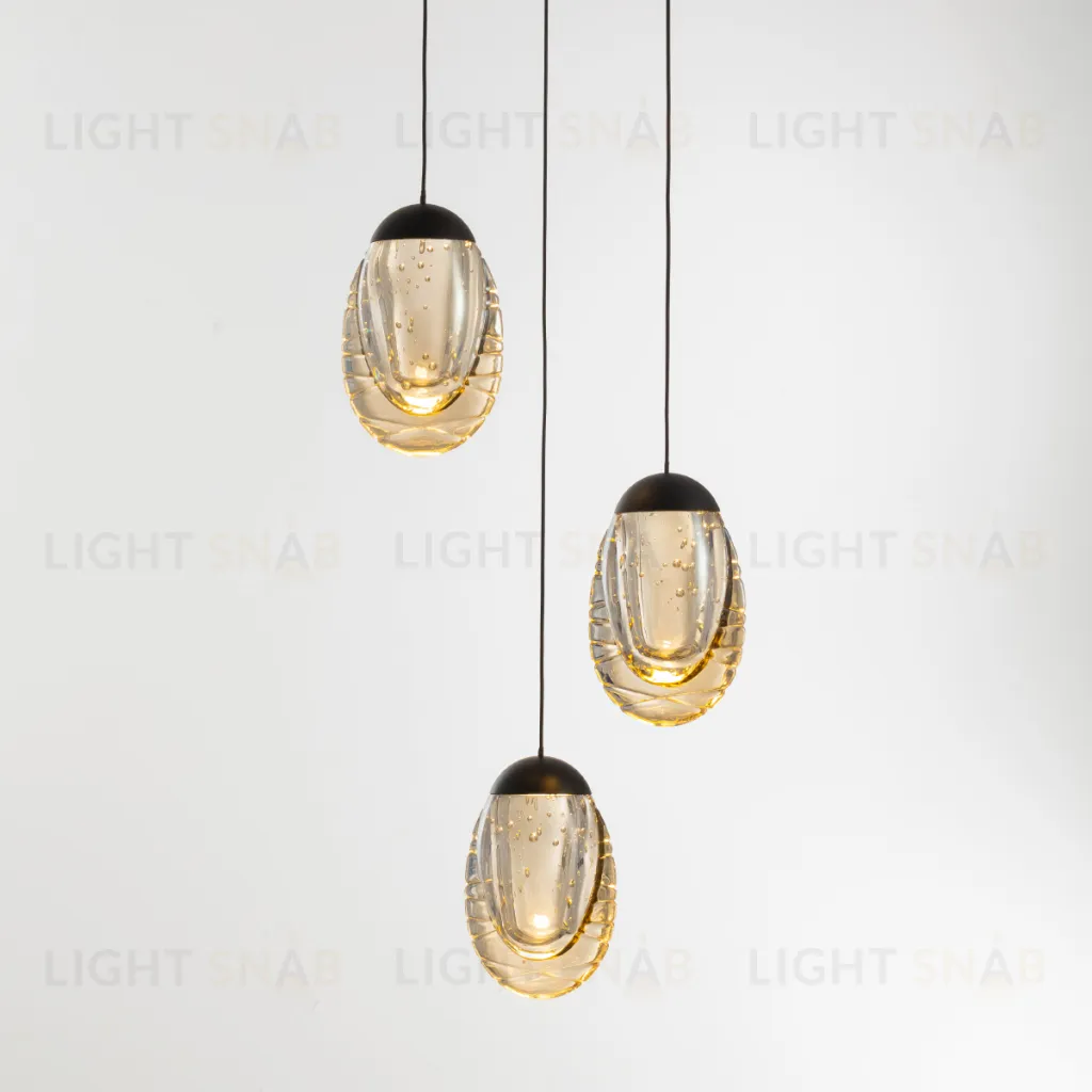 Подвесной светильник MD25090022-3A matt black/champagne MD25090022-3A matt black/champagne