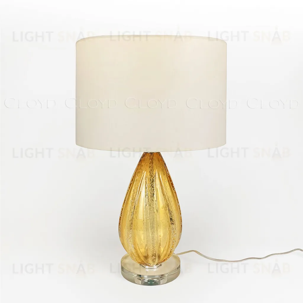  Настольная лампа Cloyd CEREUS-A T1 / крем. - выс. 58 см - янтарн. стекло (арт.30041)  30041