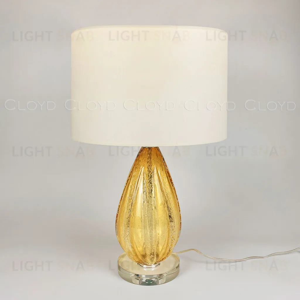  Настольная лампа Cloyd CEREUS-A T1 / крем. - выс. 58 см - янтарн. стекло (арт.30041)  30041
