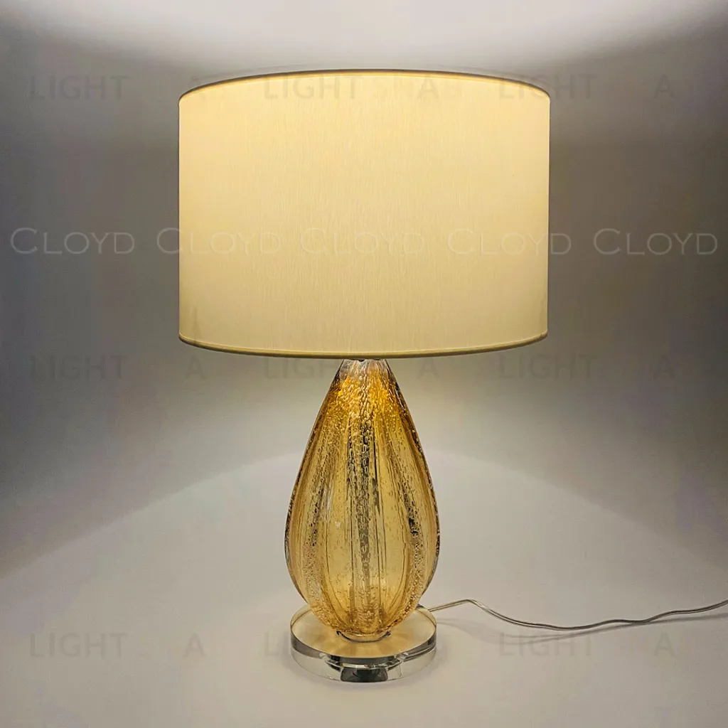  Настольная лампа Cloyd CEREUS-A T1 / крем. - выс. 58 см - янтарн. стекло (арт.30041)  30041