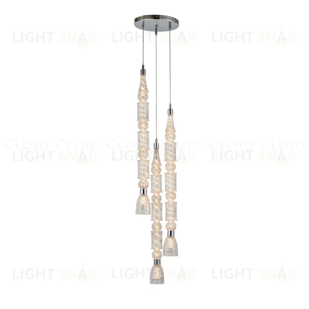  Подвесной светильник Cloyd LACONIA P3 / Ø30 см - хром (арт.11524)  11524