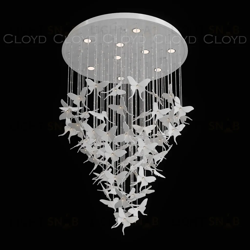  Люстра Cloyd TROPICA C9 / выс. 120 см - керамика - белый (арт.11531)  11531