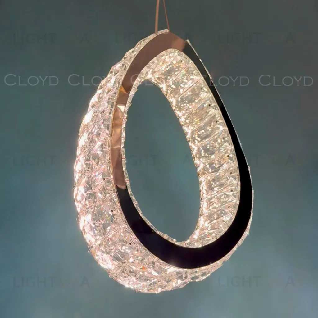  Подвесной светильник Cloyd INEZ P1 / выс. 32 см - хром (арт.11566)  11566