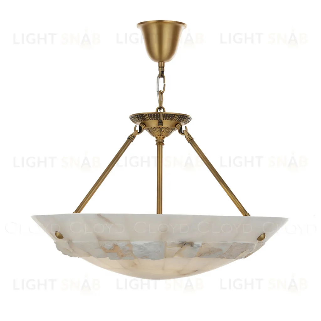  Люстра Cloyd TELEMACH C6 / Ø60 см - алебастр - латунь (арт.12347)  12347
