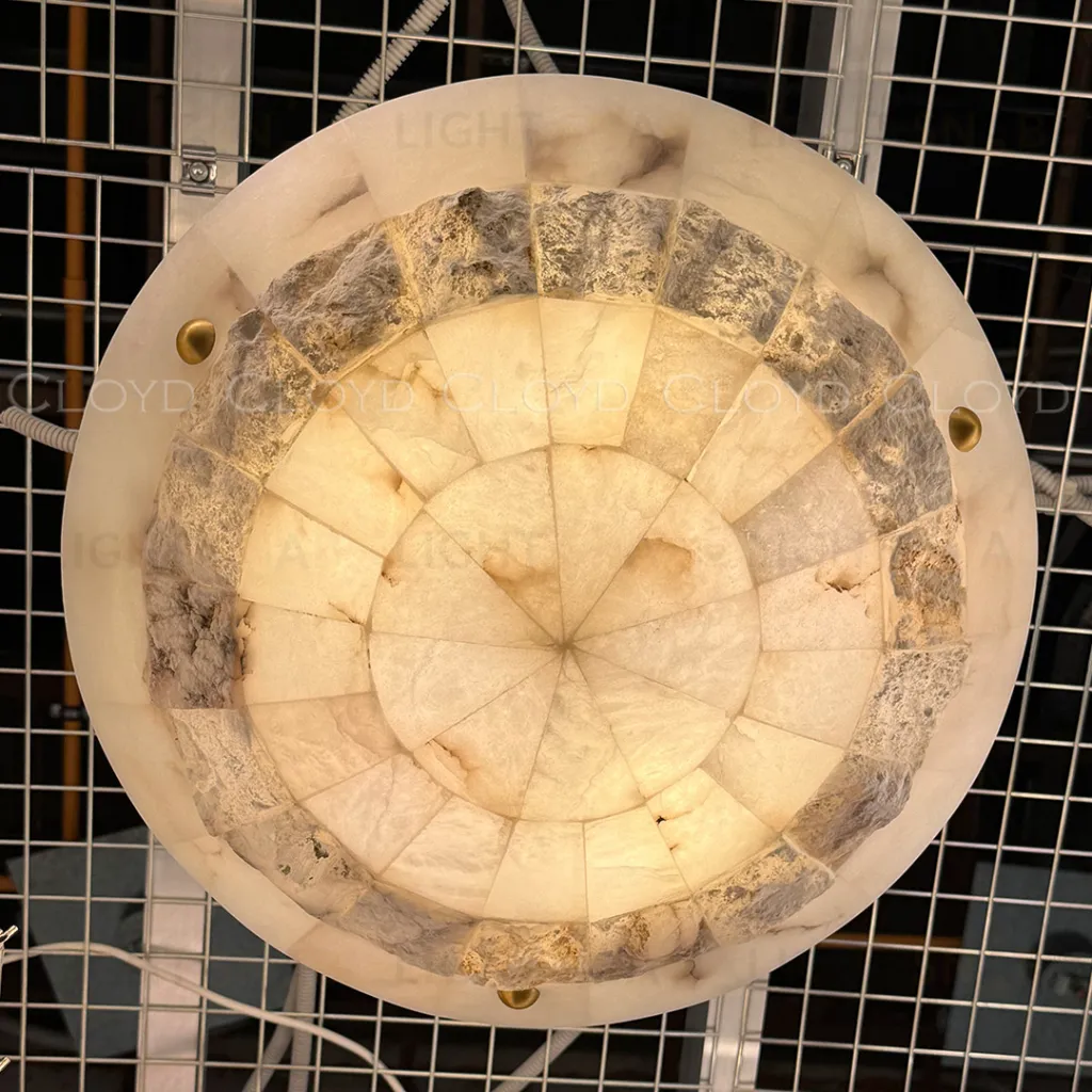  Люстра Cloyd TELEMACH C6 / Ø60 см - алебастр - латунь (арт.12347)  12347