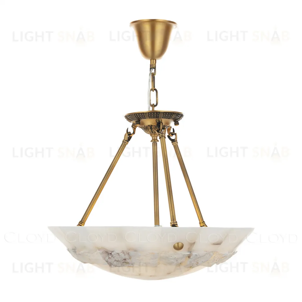  Люстра Cloyd TELEMACH C5 / Ø50 см - алебастр - латунь (арт.12346)  12346