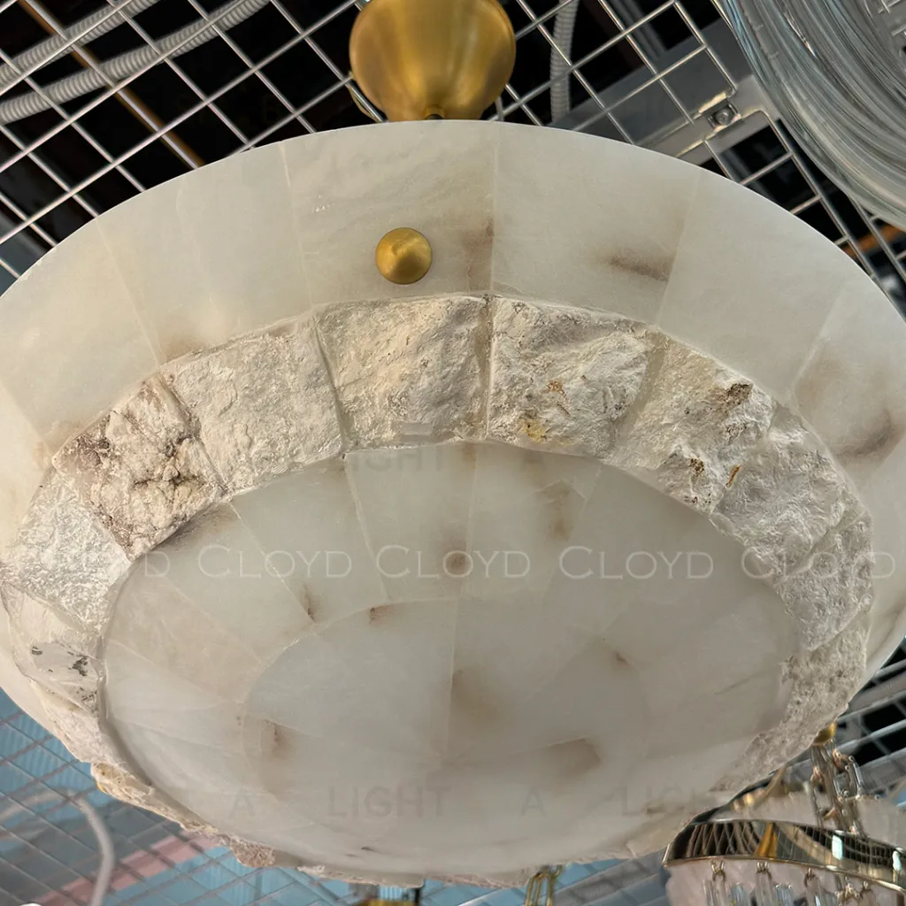  Люстра Cloyd TELEMACH C5 / Ø50 см - алебастр - латунь (арт.12346)  12346