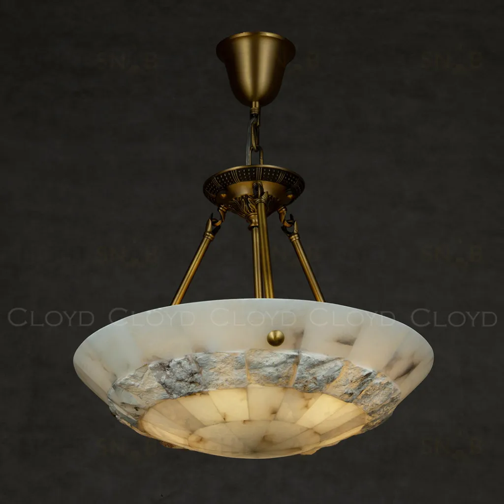  Люстра Cloyd TELEMACH C5 / Ø50 см - алебастр - латунь (арт.12346)  12346