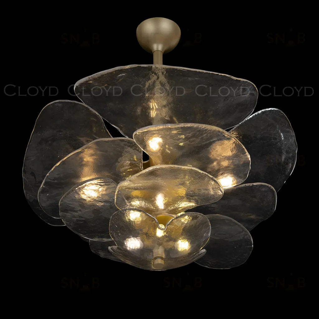  Люстра Cloyd ASPASIA C12 / Ø67 см - латунь светл. (арт.11654)  11654