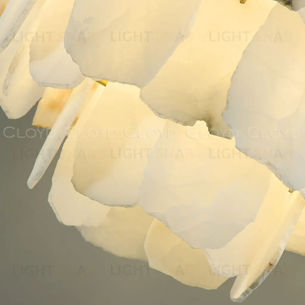  Люстра Cloyd KNOSS-B C9 / Ø60 см - алебастр - латунь (арт.12350)  12350