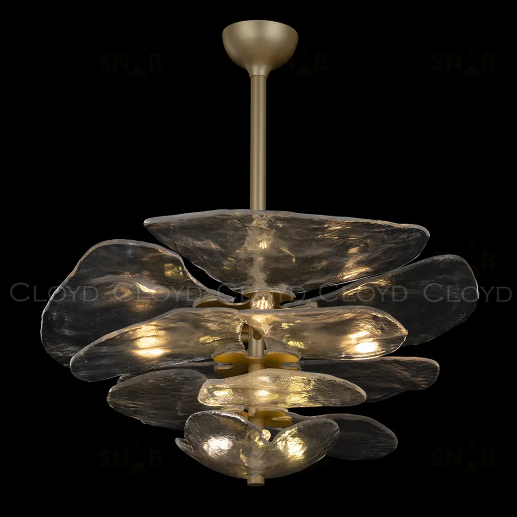  Люстра Cloyd ASPASIA C12 / Ø67 см - латунь светл. (арт.11654)  11654