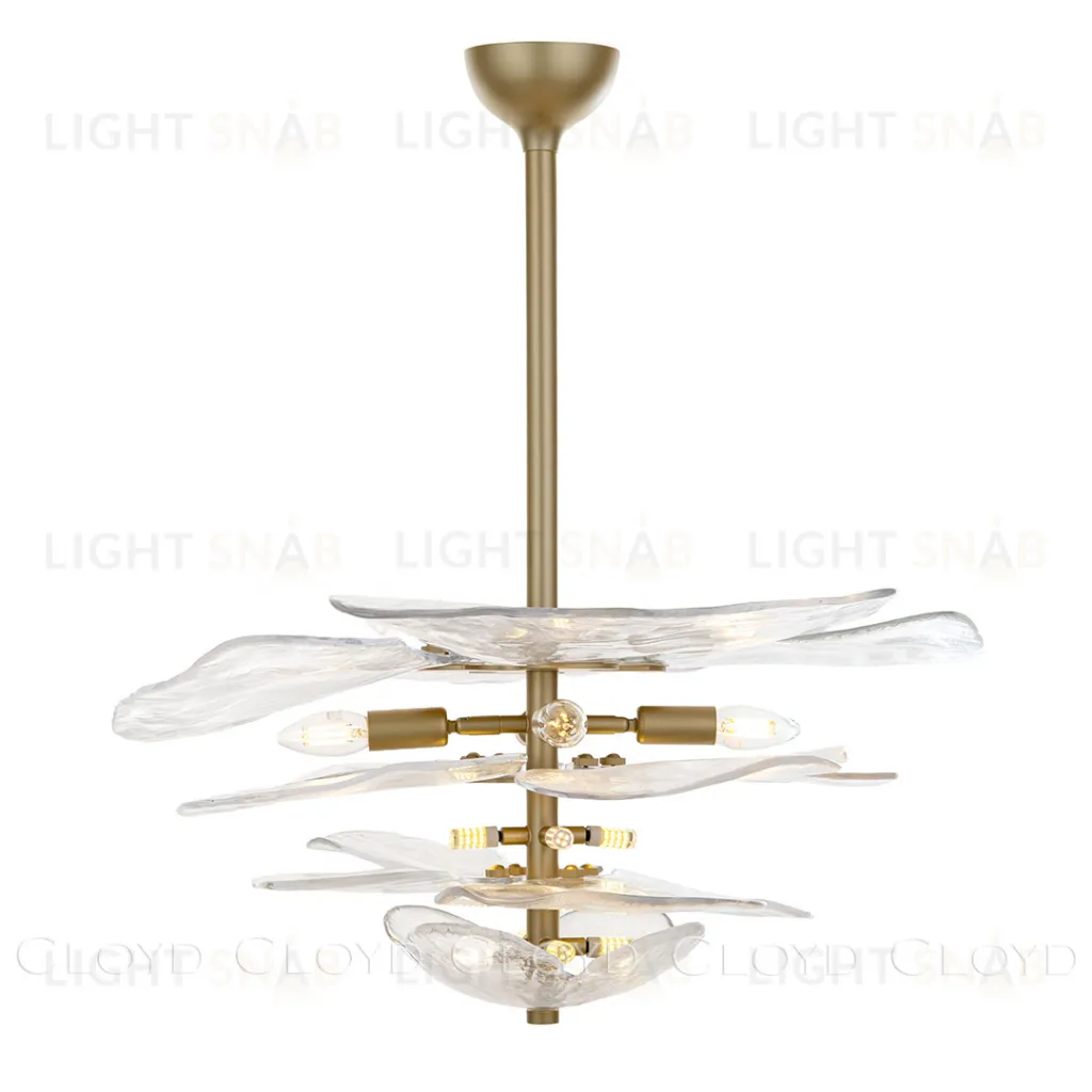  Люстра Cloyd ASPASIA C12 / Ø67 см - латунь светл. (арт.11654)  11654