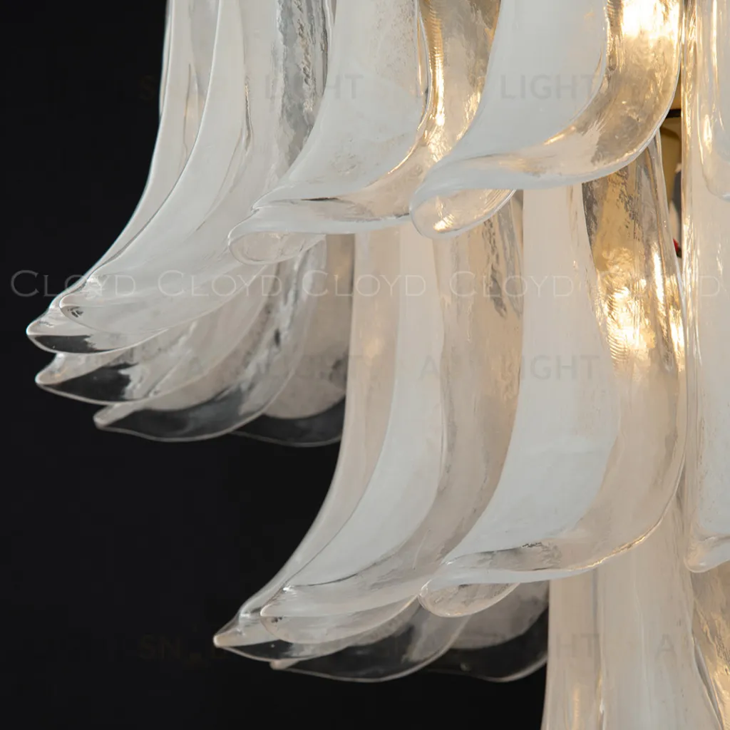  Люстра Cloyd AZORES-B C10 / Ø65 см - латунь светл. - бело-прозрачн.стекло (арт.11652)  11652