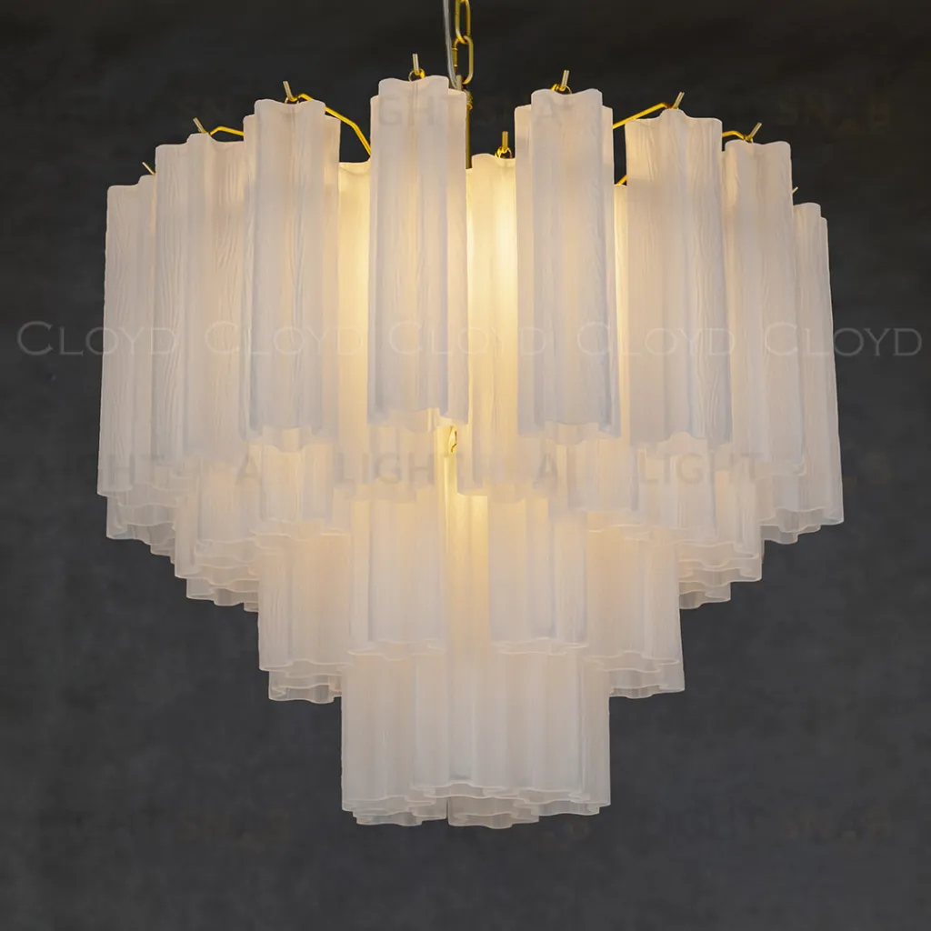  Люстра Cloyd ANNO-C C7 / Ø58 см - латунь светл. - белое матовое стекло (арт.11649)  11649