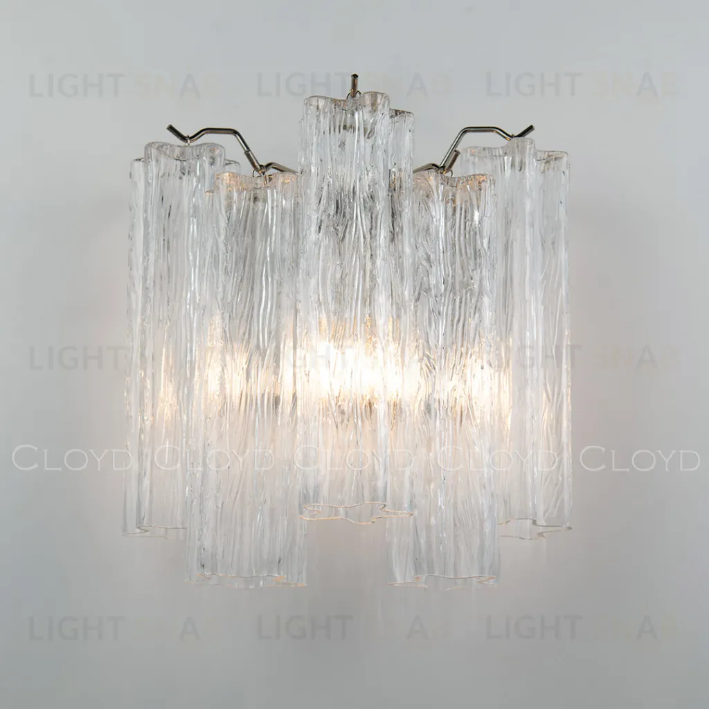  Бра Cloyd ANNO-D W1 / выс. 29 см - хром - прозрачн.стекло (арт.20469)  20469