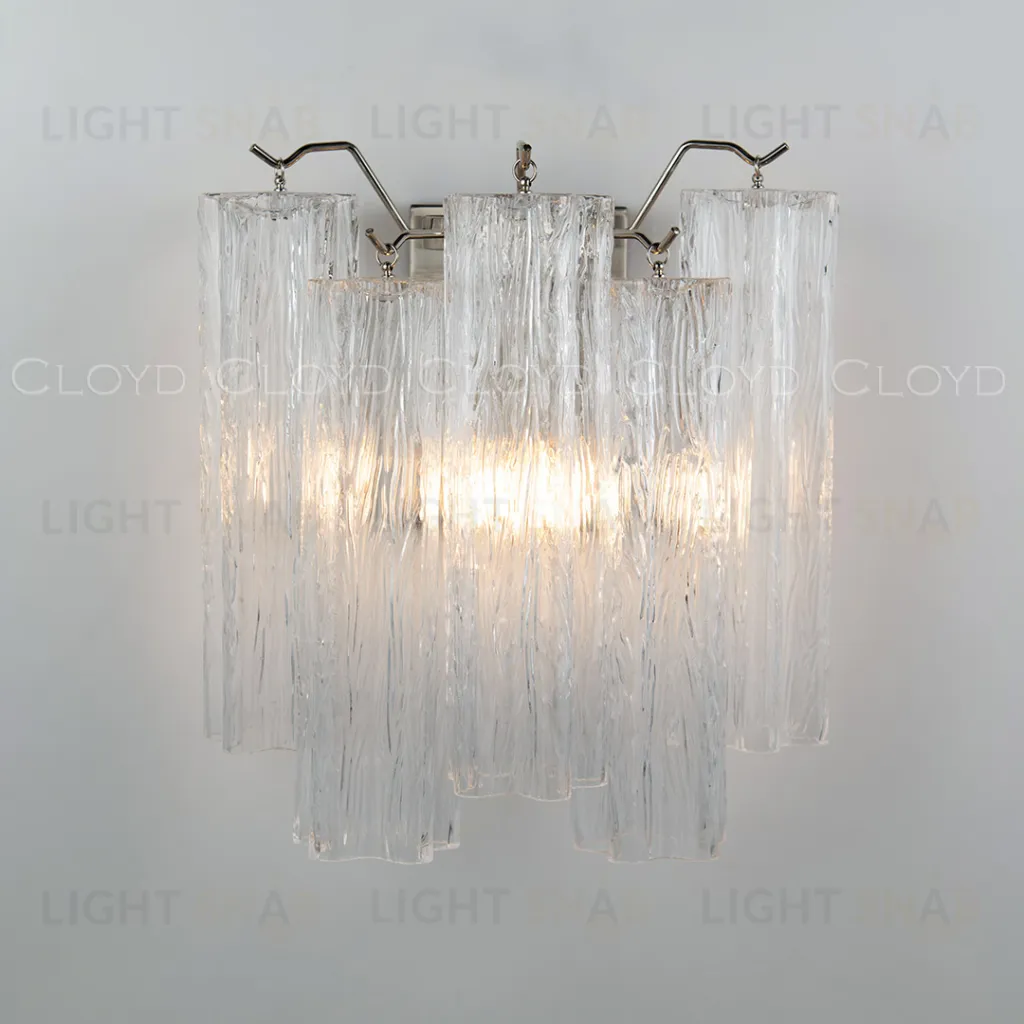  Бра Cloyd ANNO-D W1 / выс. 29 см - хром - прозрачн.стекло (арт.20469)  20469