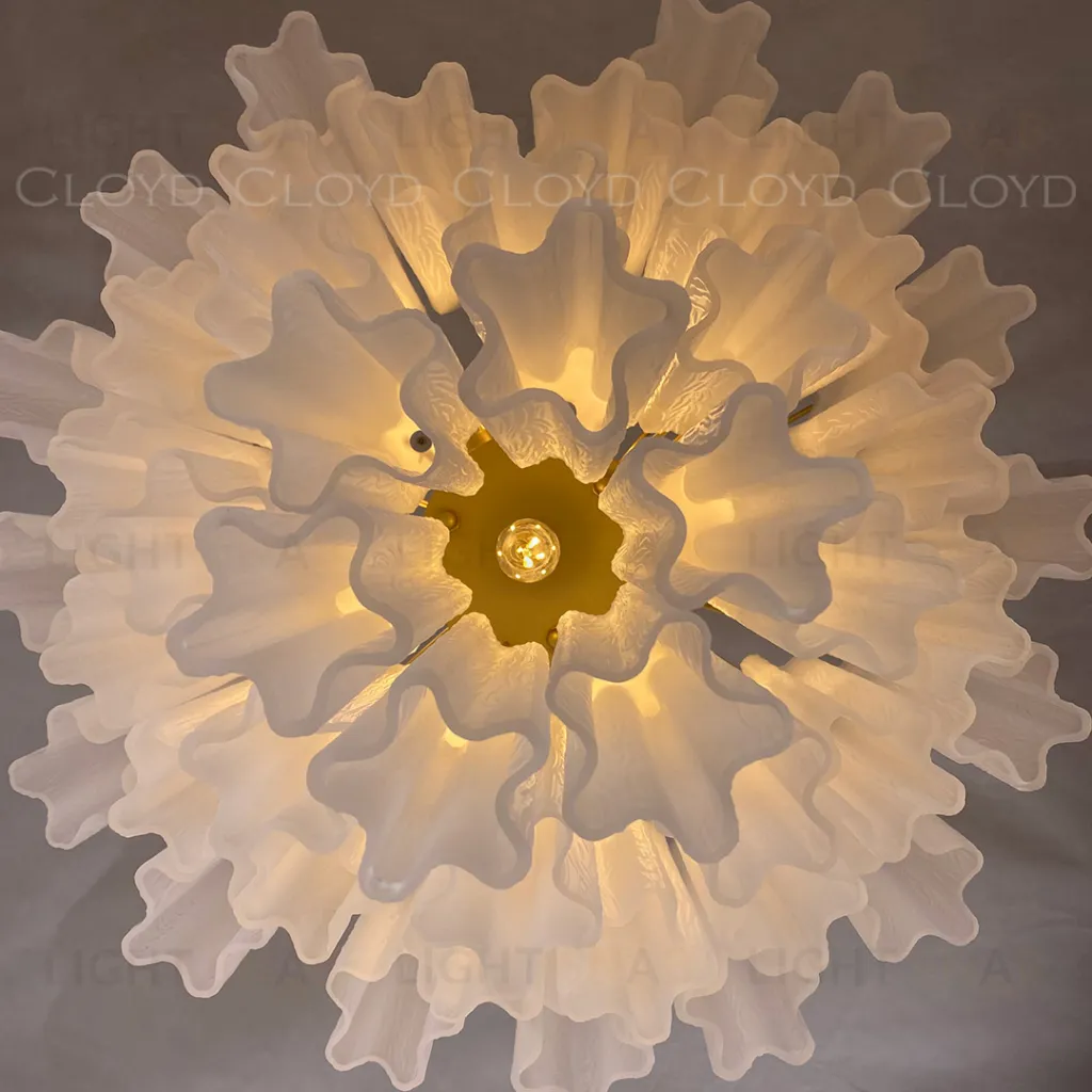  Люстра Cloyd ANNO-C C7 / Ø58 см - латунь светл. - белое матовое стекло (арт.11649)  11649