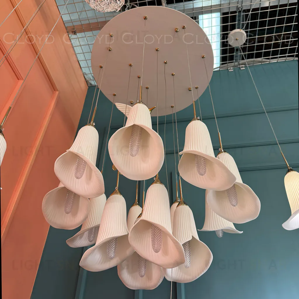  Люстра Cloyd OSANNA C13 / Ø60 см - керамика - белый (арт.11889)  11889