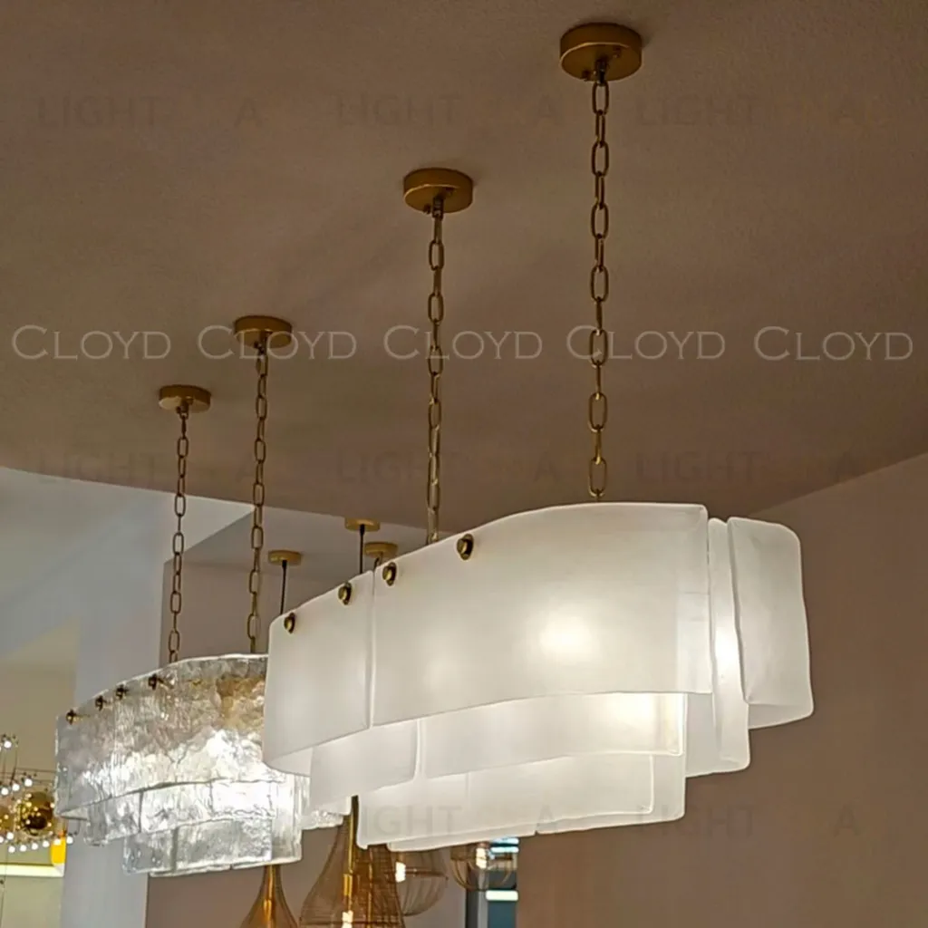  Люстра Cloyd PAMIR C12 / шир. 100 см - латунь - белое матовое стекло (арт.11657)  11657