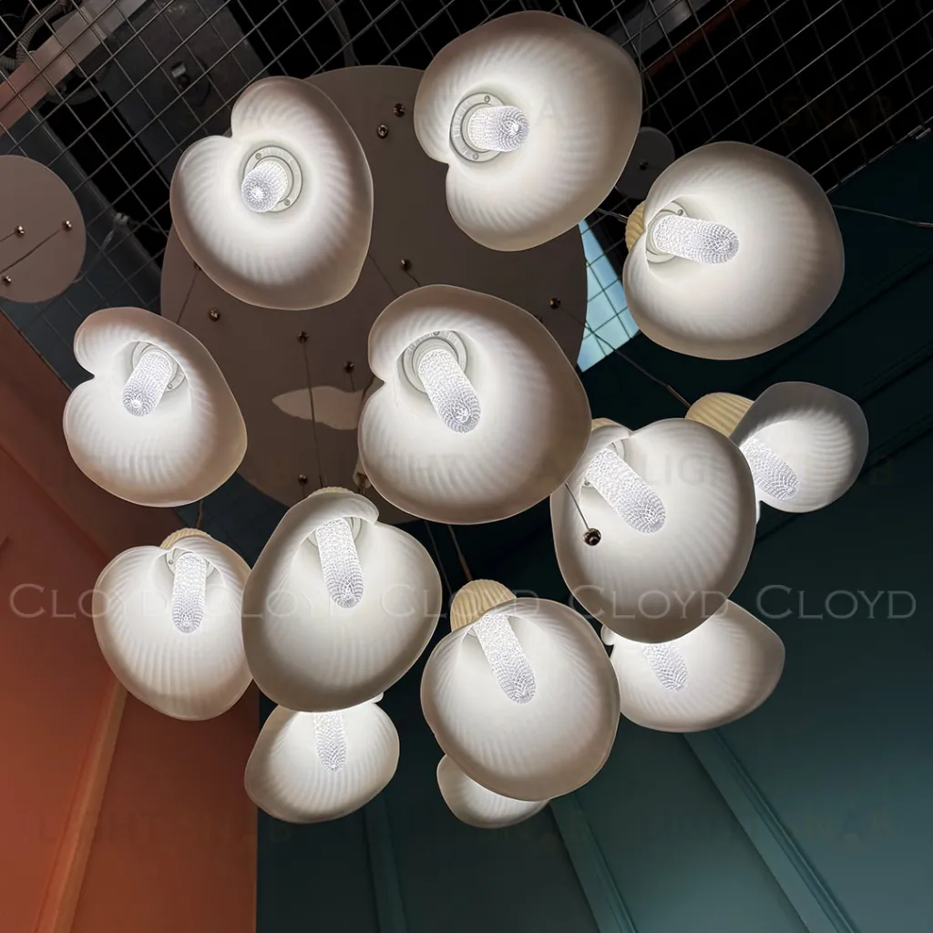  Люстра Cloyd OSANNA C13 / Ø60 см - керамика - белый (арт.11889)  11889