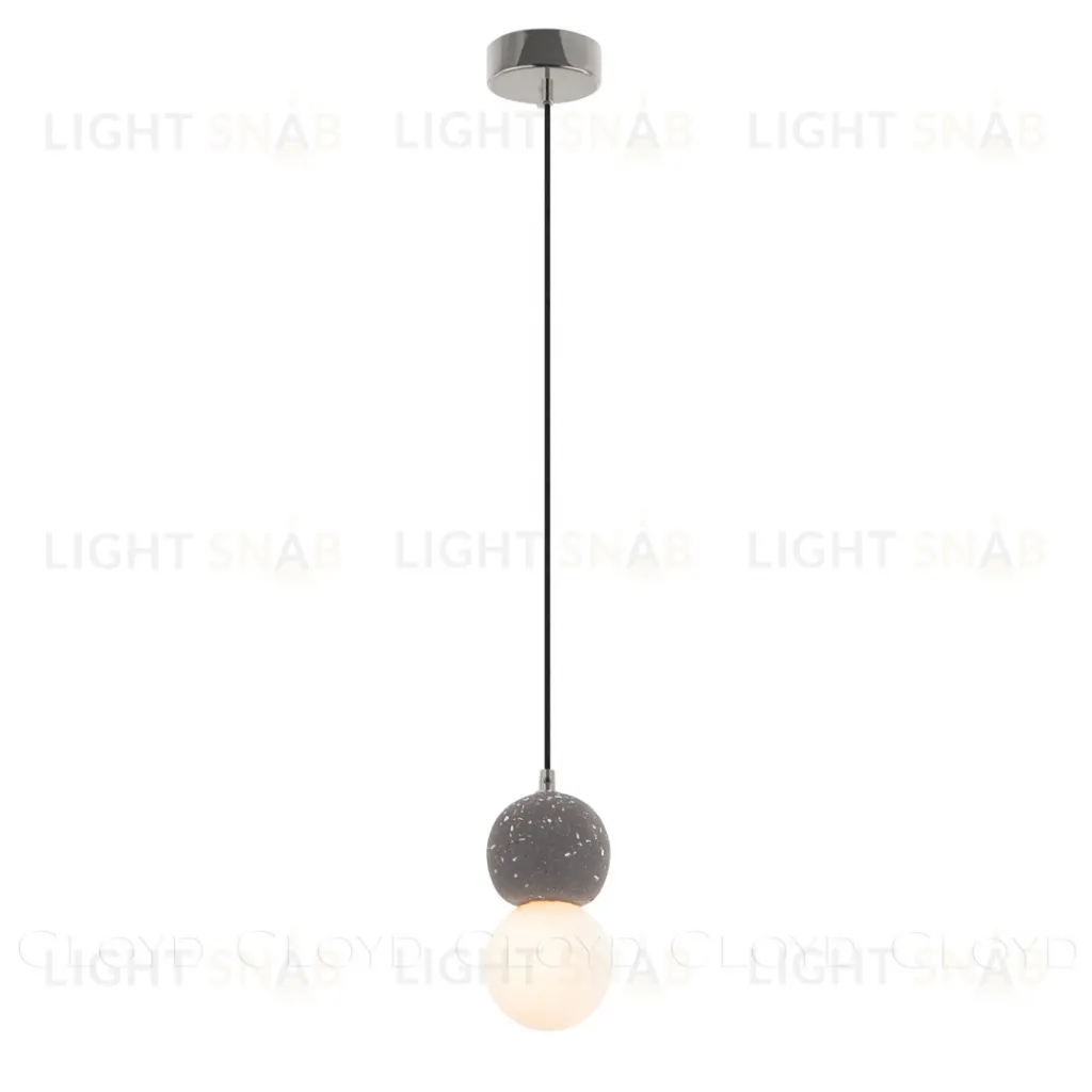  Подвесной светильник Cloyd AUSTA-A P1 / хром - темн.серый бетон (арт.12184)  12184