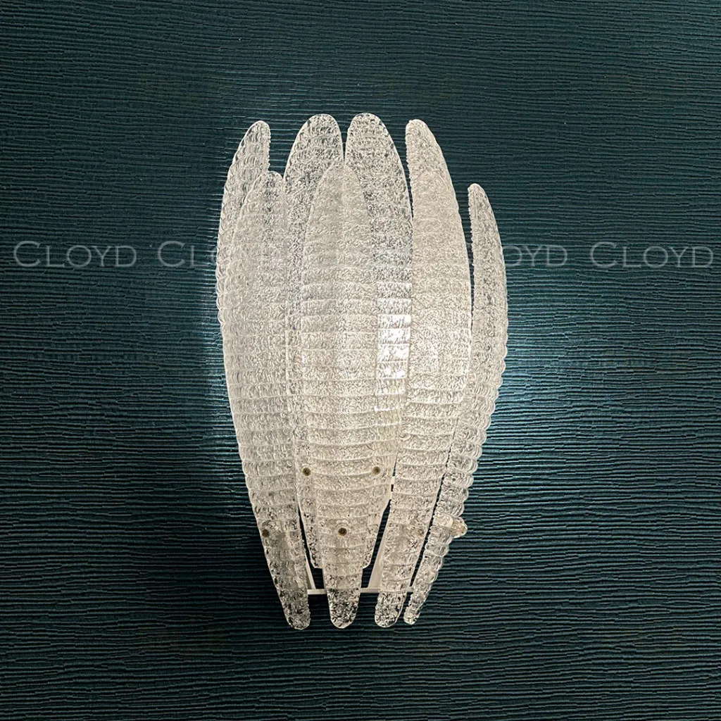  Бра Cloyd FERNAN W2 / выс. 42 см - латунь - белое стекло (арт.20475)  20475