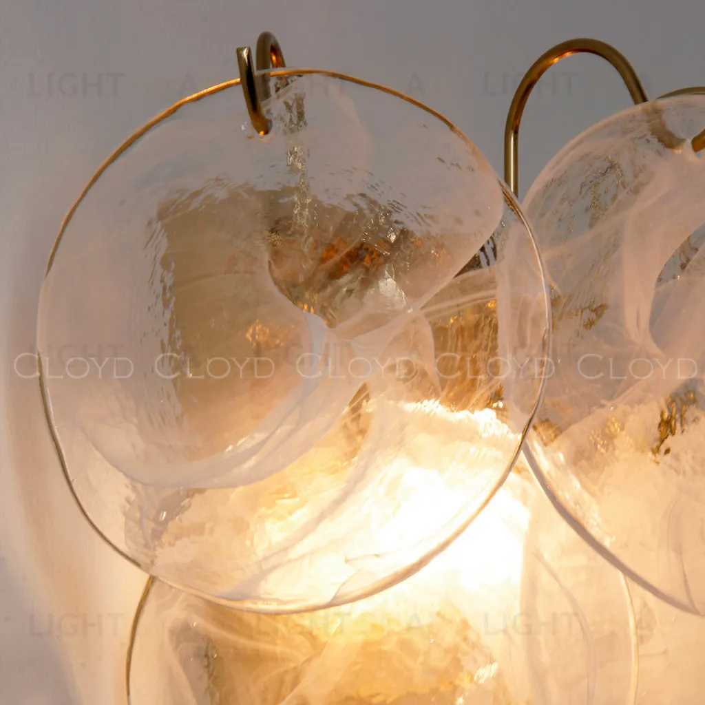  Бра Cloyd LINZE-B W2 / выс. 32 см - латунь - белое стекло (арт.20482)  20482