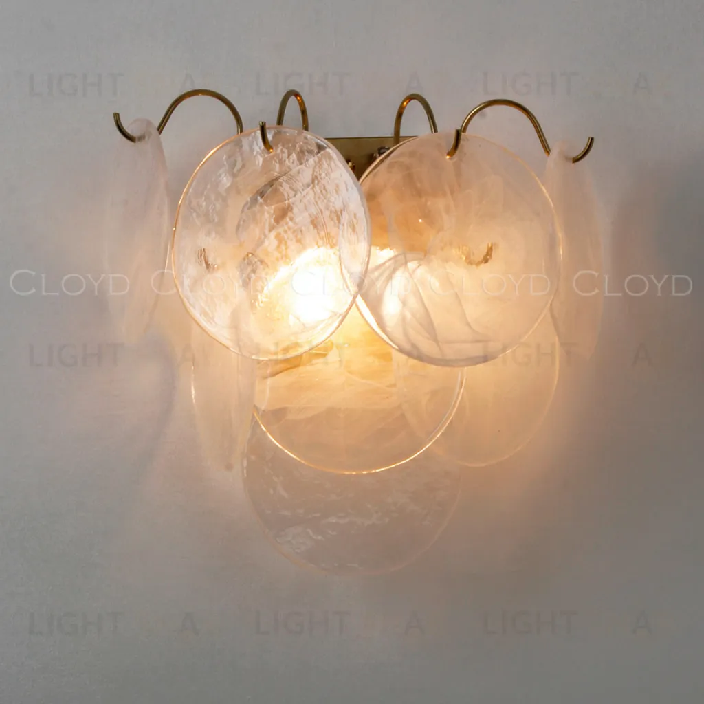  Бра Cloyd LINZE-B W2 / выс. 32 см - латунь - белое стекло (арт.20482)  20482