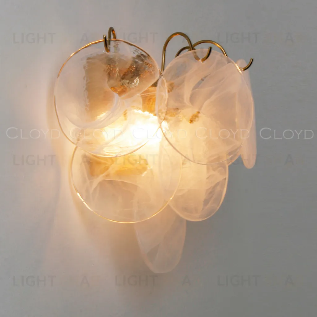  Бра Cloyd LINZE-B W2 / выс. 32 см - латунь - белое стекло (арт.20482)  20482