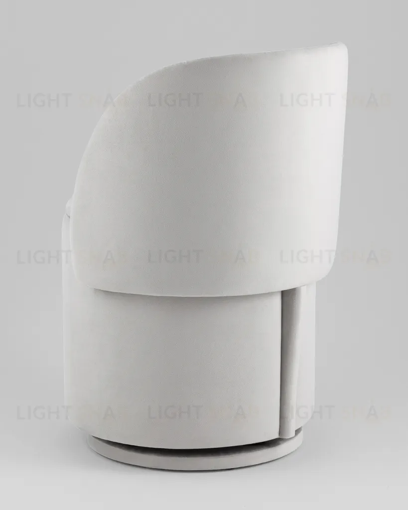 Пуф-трансформер Таунсвилл вращающийся с ящиком велюр светло-серый УТ000042266