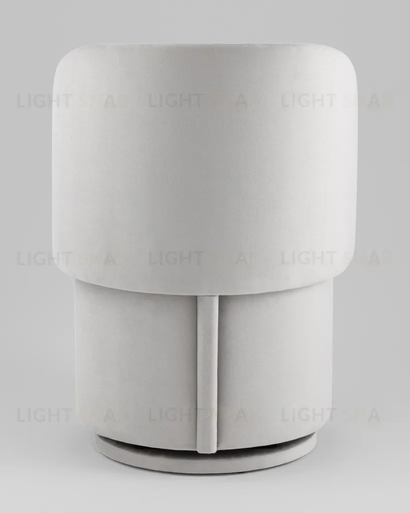 Пуф-трансформер Таунсвилл вращающийся с ящиком велюр светло-серый УТ000042266