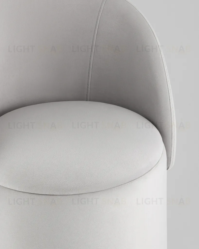 Пуф-трансформер Таунсвилл вращающийся с ящиком велюр светло-серый УТ000042266