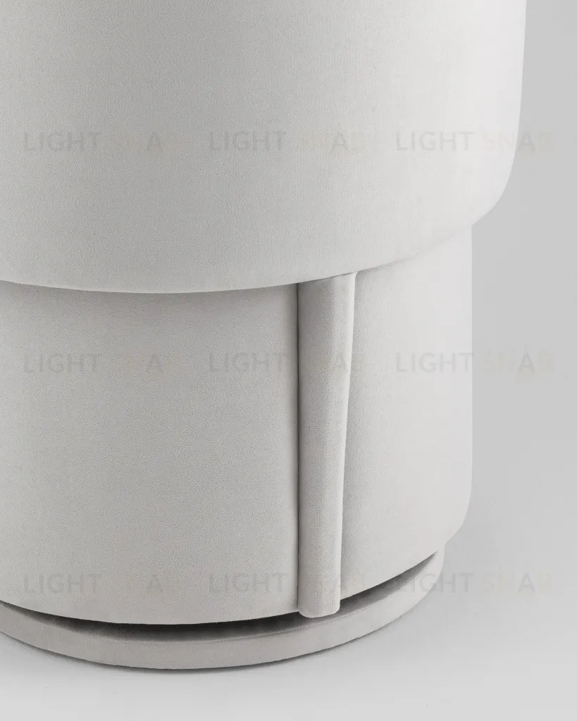 Пуф-трансформер Таунсвилл вращающийся с ящиком велюр светло-серый УТ000042266