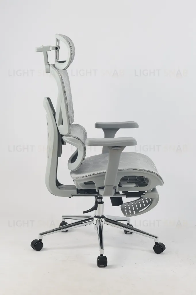 Кресло офисное TopChairs Vertus серая сетка УТ000042054