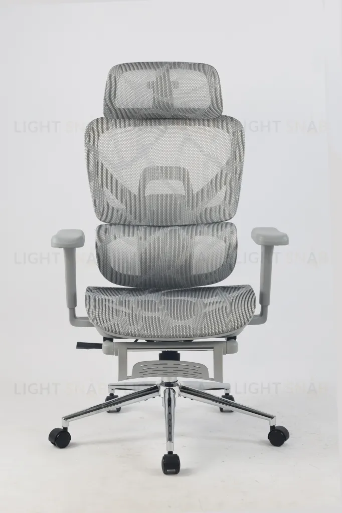 Кресло офисное TopChairs Vertus серая сетка УТ000042054