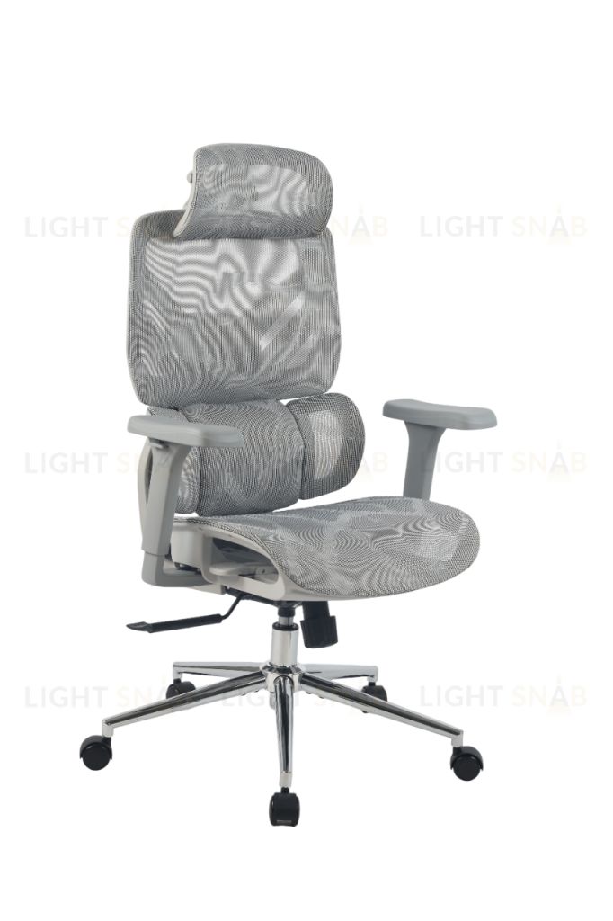 Кресло офисное TopChairs Structo серая сетка УТ000042056