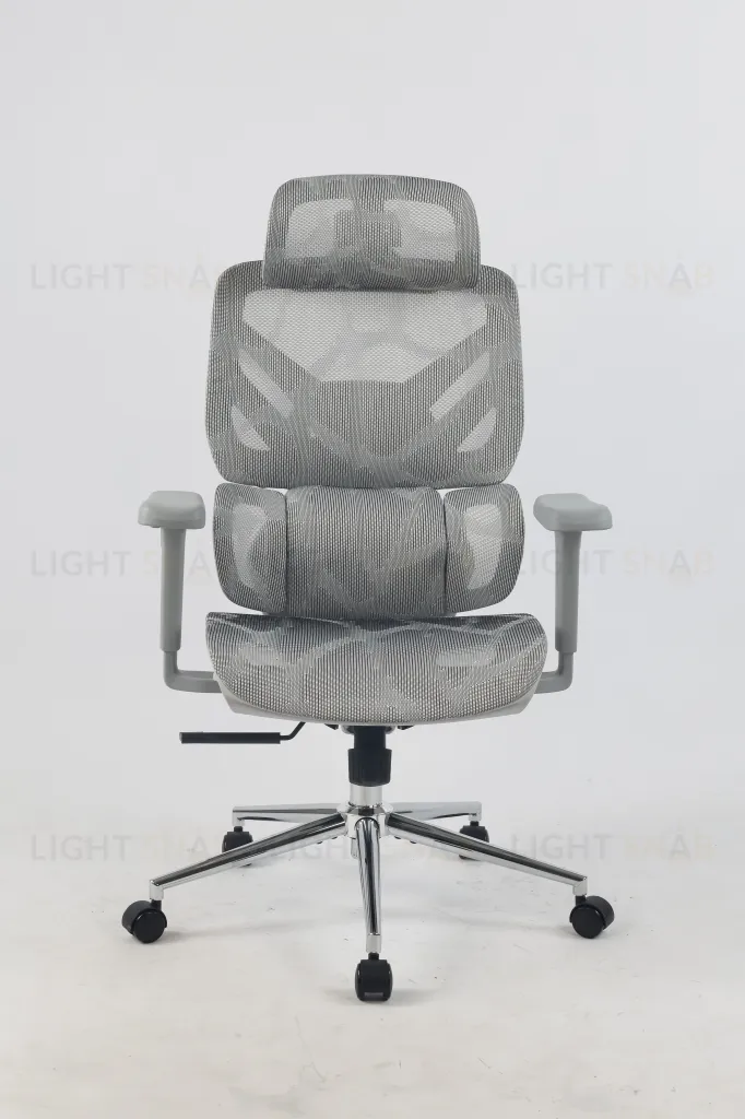 Кресло офисное TopChairs Structo серая сетка УТ000042056