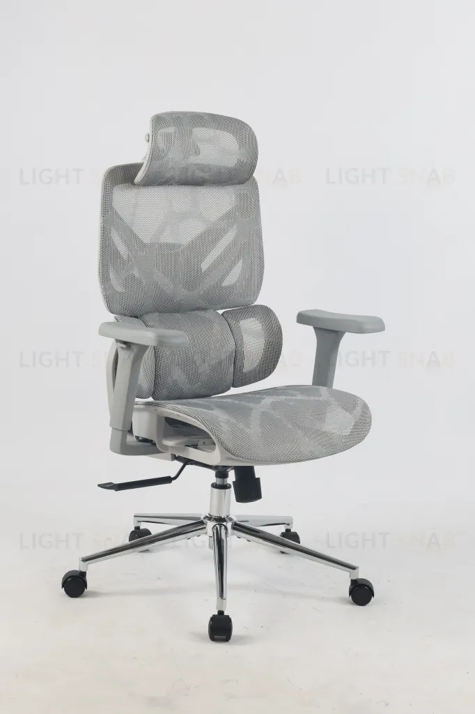 Кресло офисное TopChairs Structo серая сетка УТ000042056