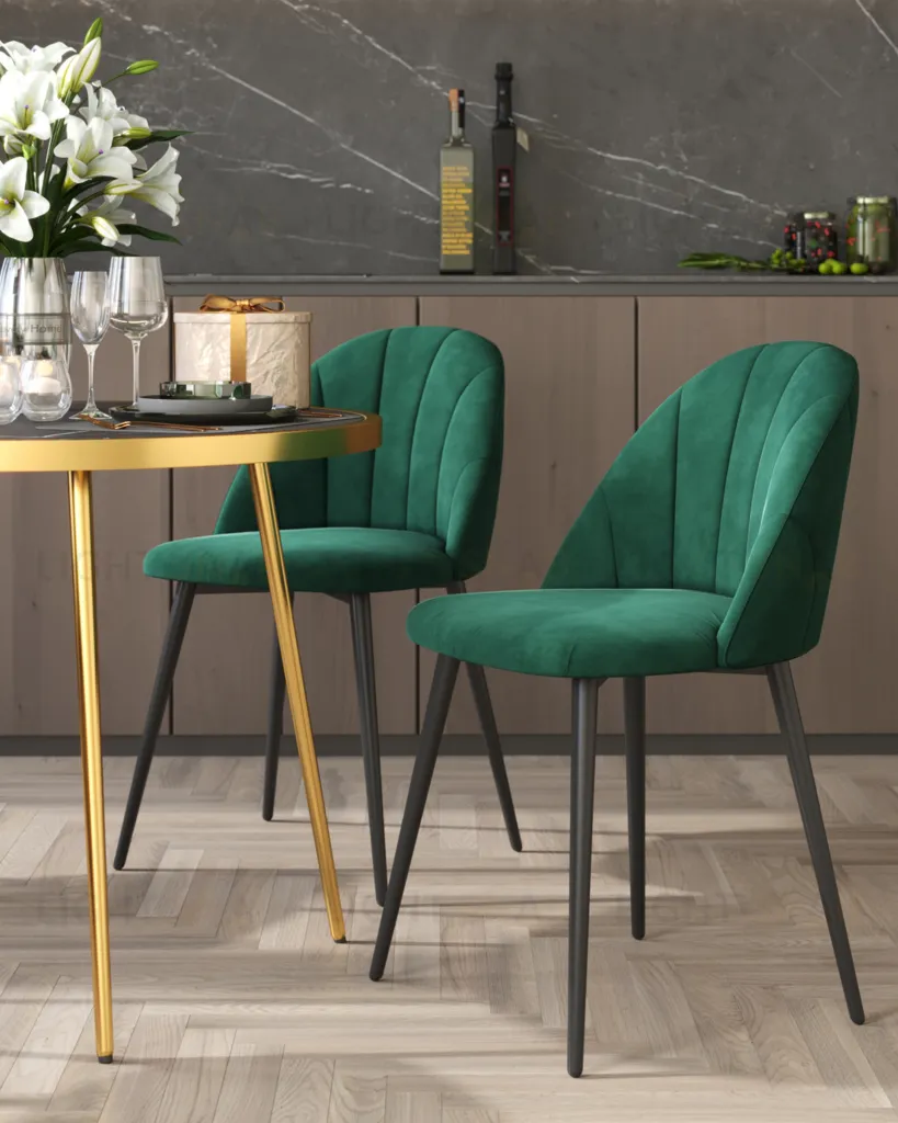 Стул Логан SN велюр зелёный УТ000042201