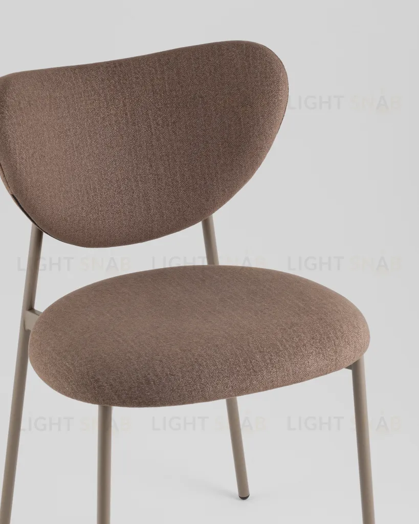 Стул Rina велюр коричневый каркас бежево-серый УТ000042359