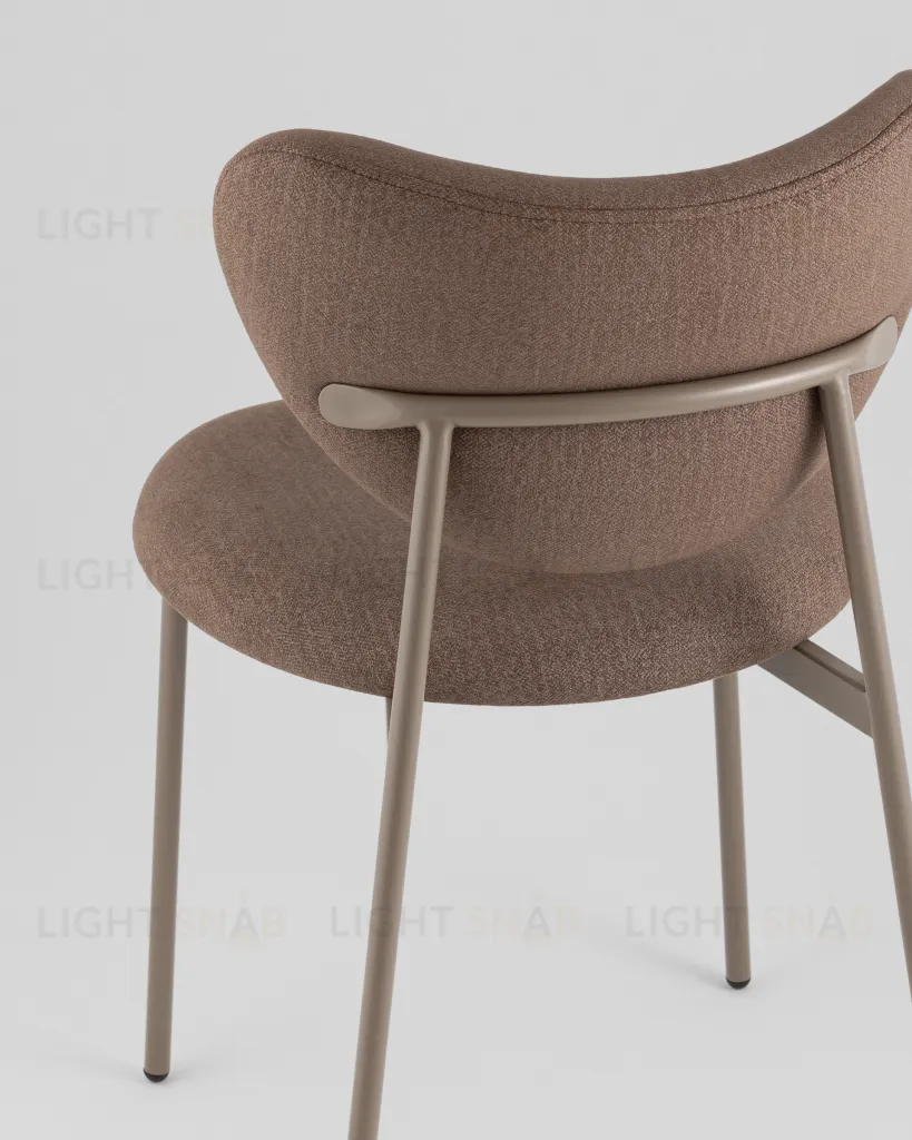 Стул Rina велюр коричневый каркас бежево-серый УТ000042359